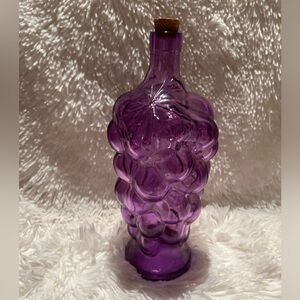 Vintage Purple Glass Grape Bottle